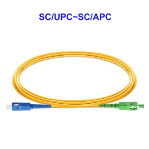 China 1310nm SC/UPC~SC/APC Fiber Patch Cables Single Mode OS2 LSZH 1 Core factory