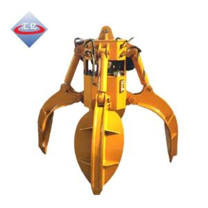 China ISO 9001 Yellow Hydraulic Grapple Attachment 20T mini digger log grab factory