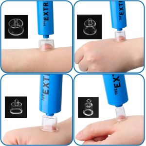 Portable EVA First Aid Kit with Zipper Closure and Four Extraction Cup Sizes for