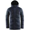 Buy cheap Custom Heavy Down Jacket Men's , YKK Zipper Navy Down Parka Wind Resistant from wholesalers