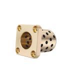 Oilless MPTSZ25 Square Bronze Flanged Sleeve Bearings Selflubricating