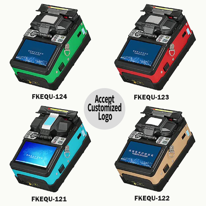TFT Color LCD Display Fiber Optic Splicer , FONGKO Fiber Optic Splicing Machine