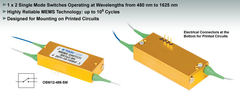 1X4 1X8 1X16 MEMS Optical Switch For Communication Systems