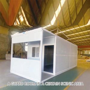 China Eco Friendly Prefab Small Folding House Caravan Container Weatherproof factory