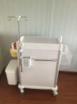 Medical hospital furniture blue therapy cart with two drawers
