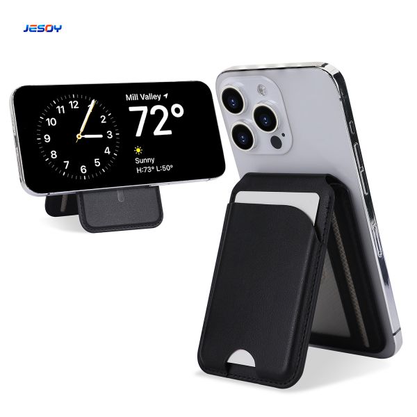 China Embossed Logo MagSafe Wallet Adjustable Magsafe Card Holders Customized factory