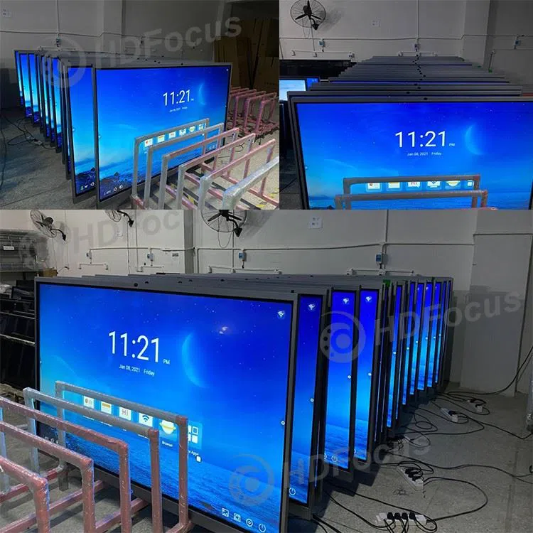 4K Interactive 55 Inch Smart Board For Teaching Production Introduction ODM