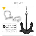 Precision Casting Technology AISI Stainless Steel 304/316 Bow Shackle for Marine