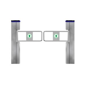 China SUS304 DC24V Swing Barrier Turnstile RS232 With LED Indicator factory