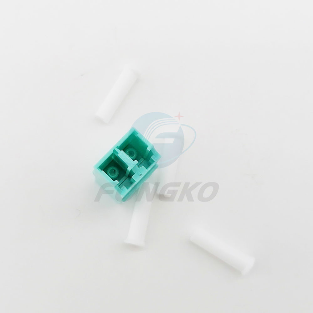 Duplex LC To LC OM3 Coupler Optical Fiber Adapter Unibody Plastic Shell