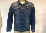Indigo Trucker Cotton Mens Denim Jacket And Jeans , Slim Fit Denim Jacket
