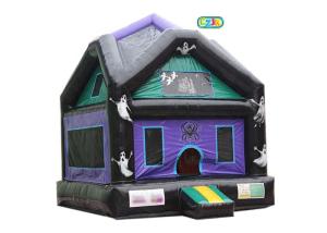 China Safe Blow Up Haunted Bouncer Houses Large Netted Vent Windows For Air Flow factory