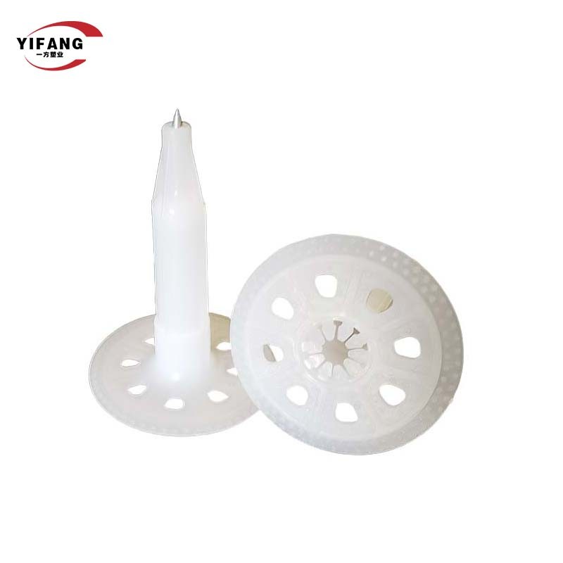 47mm 50mm HDPE Wall Insulation Anchors Dowel With Plastic Nails