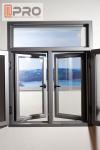 Unbreakbale Thermal Break Aluminium Windows Swing Open Style Built In Blinds