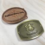 Engraved Belt Western Cowboy Buckles Sublimation 3D Gold Plated Metal