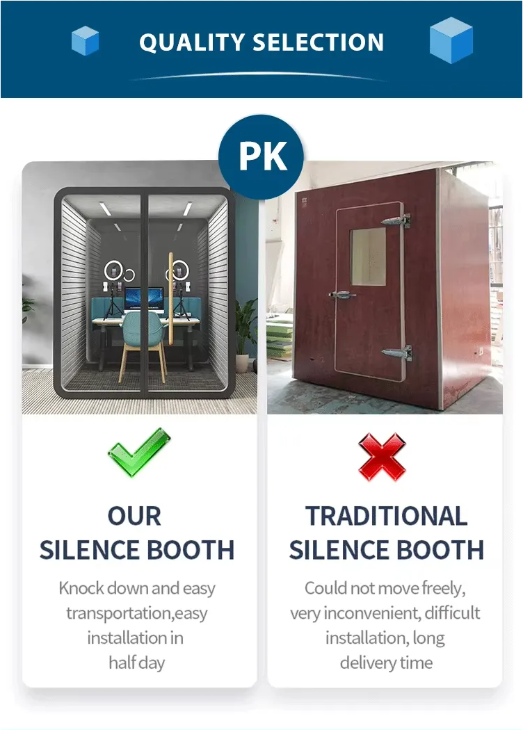 Modern Portable Recording Booths Assembled Soundproof Studio Booth For Guitarists