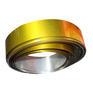 China T4 5.6/2.8 Tin Coating Tinplate 0.6mm ETP Gold Colour Electrolytic factory