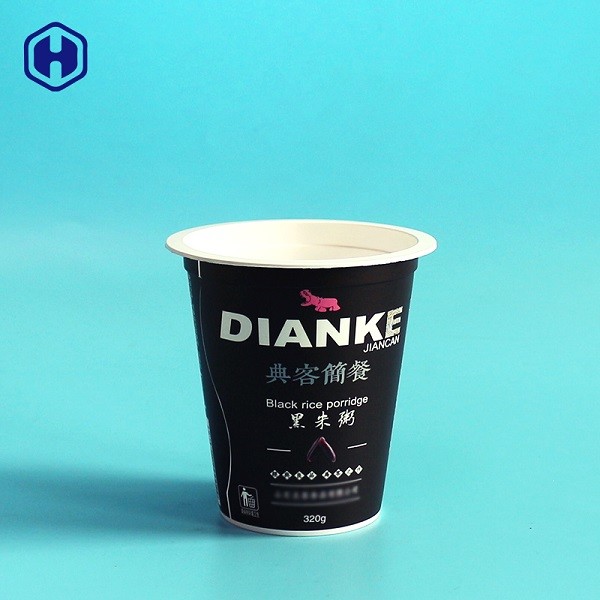 Empty Plastic Ice Cream Cups High Temperature Setrilization IML Containers