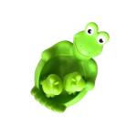 Soft Lovely Animal Water Play Baby Bath Toys Mini 3 Frog Set Custom Pattern