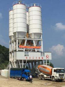 China Commercial Automatic Dry Mix Concrete Batching Plant Mixer Machinery factory