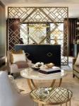 Gold Stainless Steel Partition Decor Interior Room Dividers Walls Customized