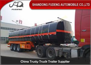 China 45000 Liters Transport Bitumen Tanker Semi Trailer With Insulating Layer For Sale factory