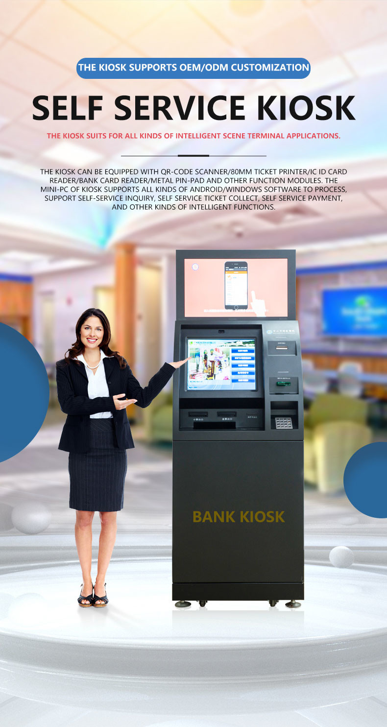 Cash Dispensing And Deposit Retail Store Payment Deposit Terminal Self Service Kiosk