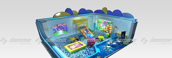 Crazy Magic Balls Projection Interactive Floor , Indoor Amusement Park Interactive Touch Projector