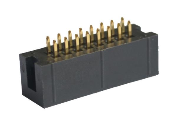 China Box 2.54 mm Header Connector 180 Degree DIP Through Hole Board To Wire factory