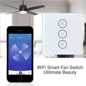 Glomarket Eu Standard Wifi Smart Ceiling Fan Switch With Touch Panel Interruptor