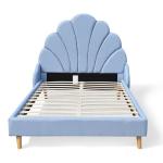 King Size Linen Upholstered King Bed