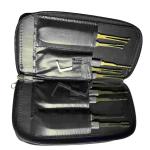 Grey Hand Practice Padlock Set Steel Lock Pick Sets 24Pcs XQ Goso