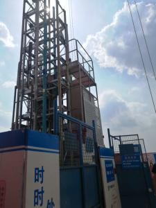 China SC200/200G shaft lift building hoist with hot galvanized Material Building Construction Lift Assembled Inside factory