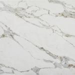 3cm Modern White Quartz Countertops 126''X63'' Calacatta White Quartz