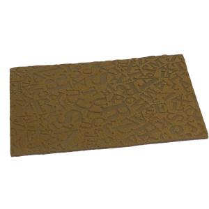 China Hot Pressed Leather Patches For Clothes Letter Logo Pattern OEM factory