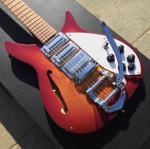 Custom F Hole Ricken 325 Electric Guitar in Cherry Red Body Kinds Color
