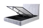 Wooden Modern 2.03m Queen Size Platform Bed High Back Hotel