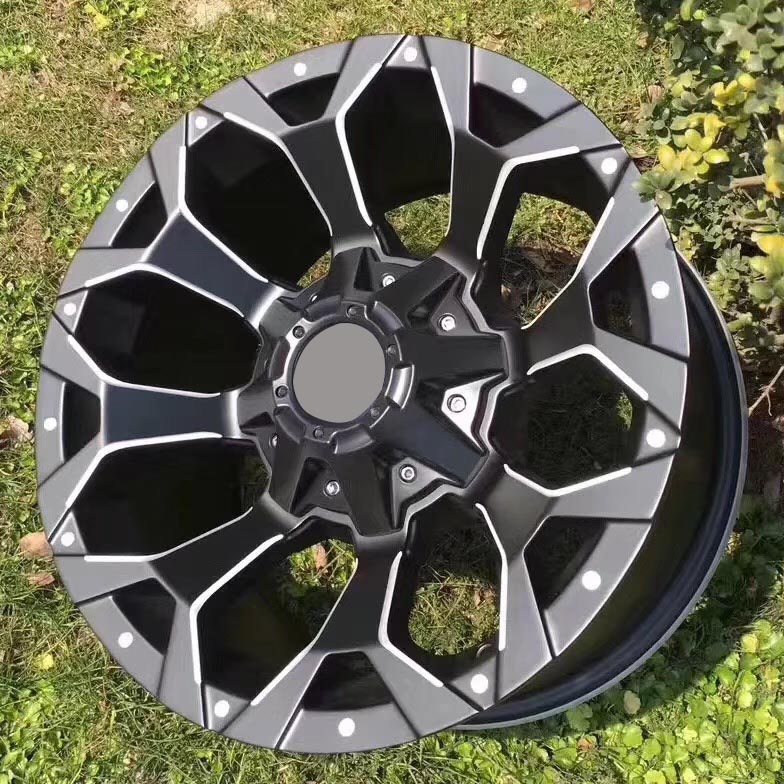 A356.2 Matte Black Polished 17inch Off Road Rims