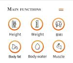 Ultrasonic Electronic Weight and Height Scale Digital Professional Body Fat BMI