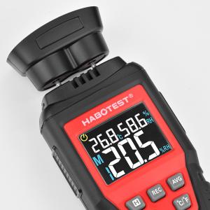 China Black And Red Digital Wood Moisture Meter , Pin Moisture Meter For Wood factory