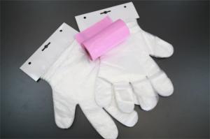 China Flat Pack Disposable PE Gloves / Polyethylene Disposable Food Handling Gloves factory