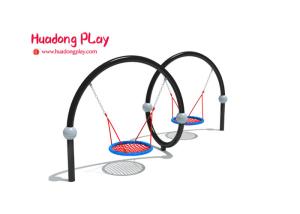 China Modern Design Playground Equipment Swings Linear Low Density Polyethylene factory