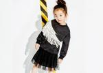Fashion Scuba Kids Girls Clothes Girls Pullover Sweater With PU Wing Print