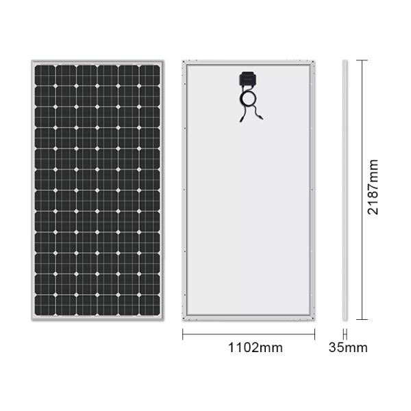 Monocrystalline Shingled Solar Mono Panel 550w 500W 555W 1000 Watt