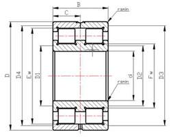China SL series roller bearings SL0148 Series Cylindrical Roller Bearings SL014834 factory