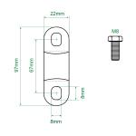 1.5mm M8 Terminal CALB CATL 100AH Lifepo4 Battery Busbars