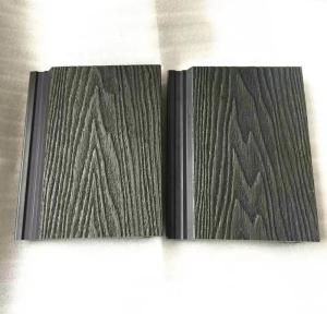 China Eco Black Fireproof 3d Wall Cladding Tiles Wood Plastic Composite Exterior Wall Cladding factory