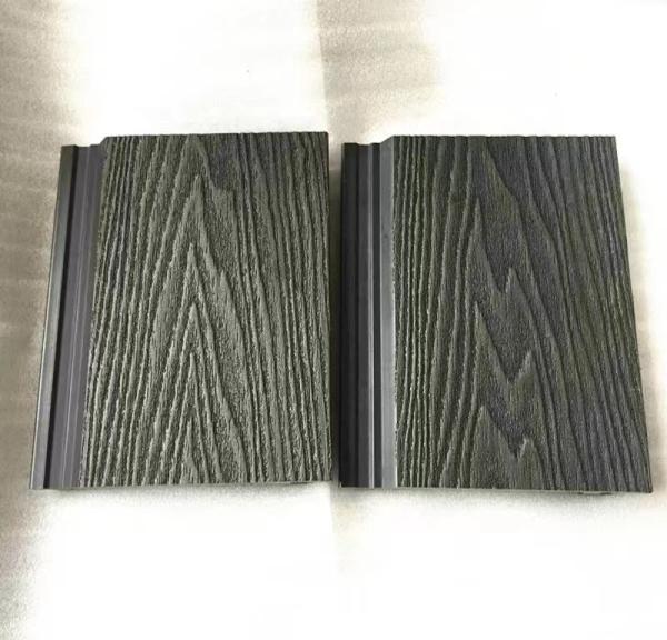 Eco Black Fireproof 3d Wall Cladding Tiles Wood Plastic Composite Exterior Wall