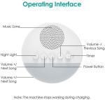 White Noise 20 Soothing Sounds 3.7V Touch Sensitive Night Light Lamp