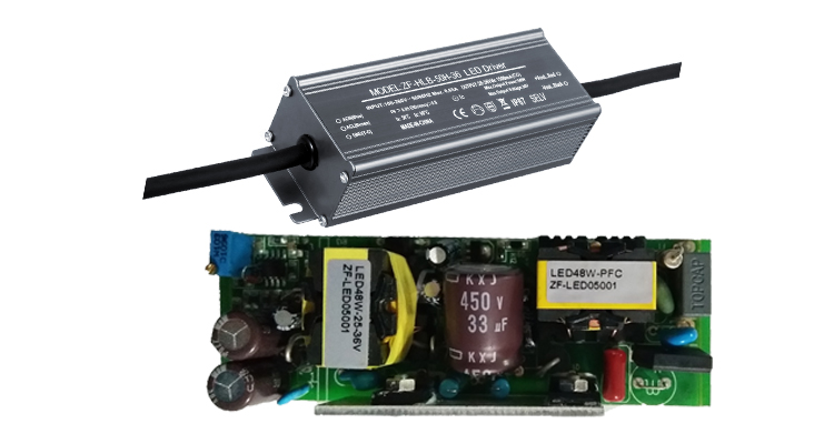 50W Waterproof Electronic LED Driver , 36v Led Power Supply 95*42*28 Mm